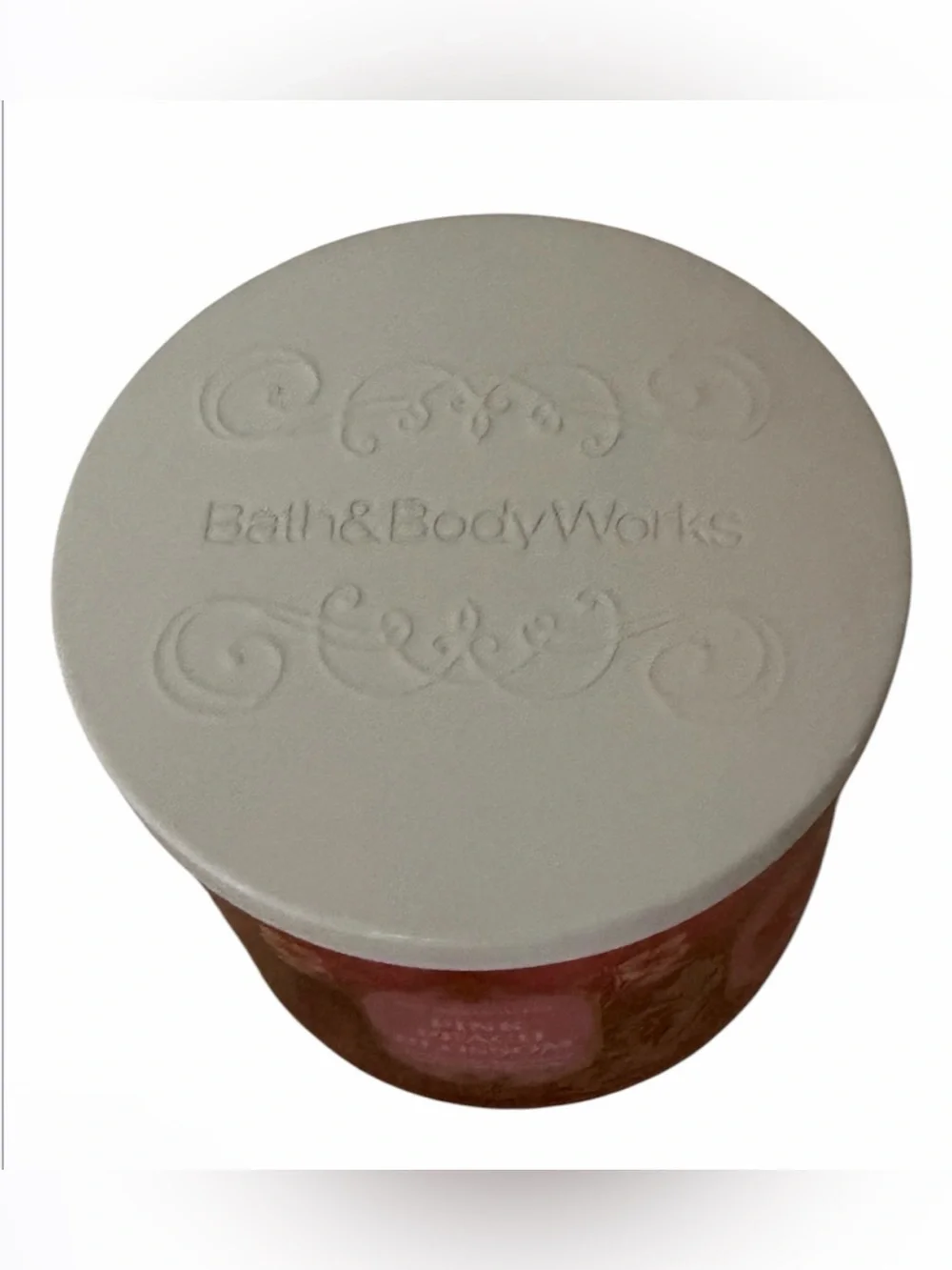 BBW Pink Peach Blossom 3 Wick Candle